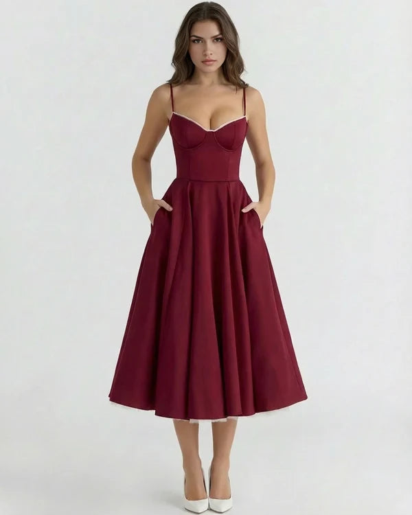 Selene | Elegant Midi Dress