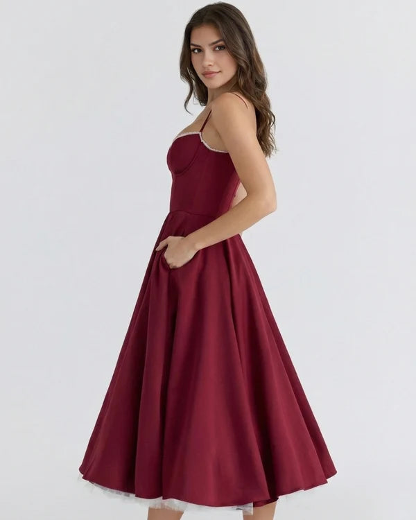 Selene | Elegant Midi Dress