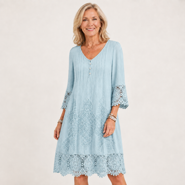 Genevieve™ | Vintage Lace Midi Dress