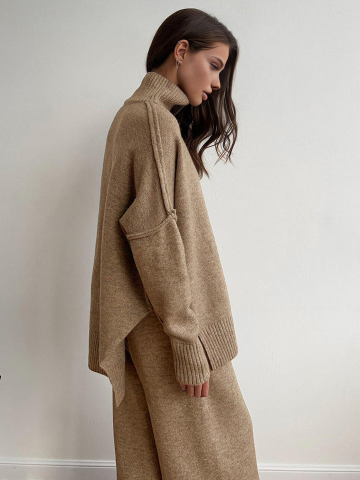 Amelia | Soft Knit Turtleneck Lounge Set