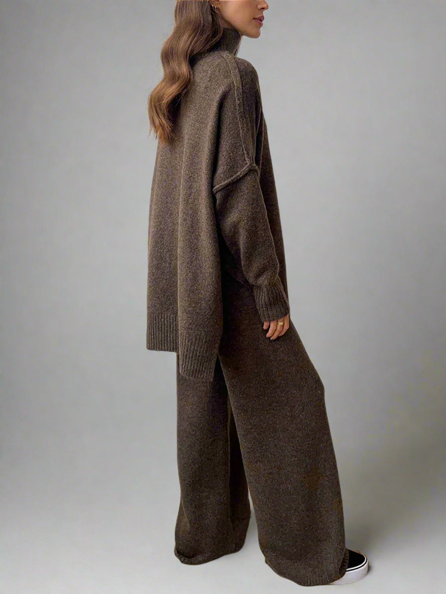 Amelia | Soft Knit Turtleneck Lounge Set