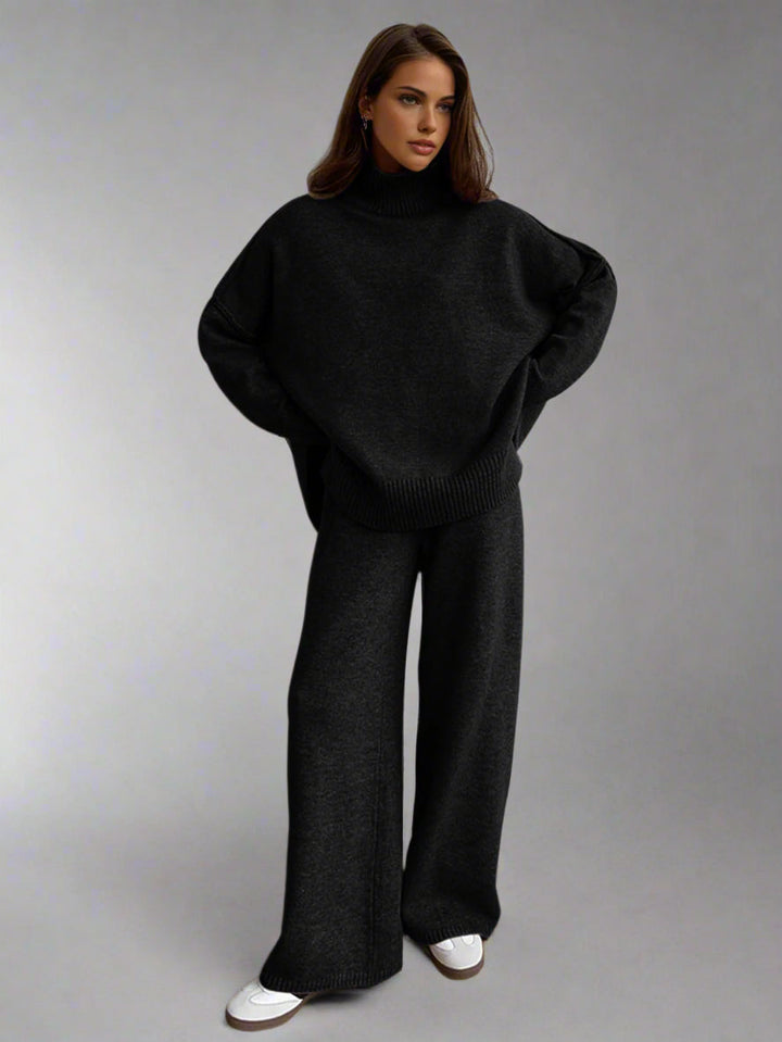 Amelia | Soft Knit Turtleneck Lounge Set
