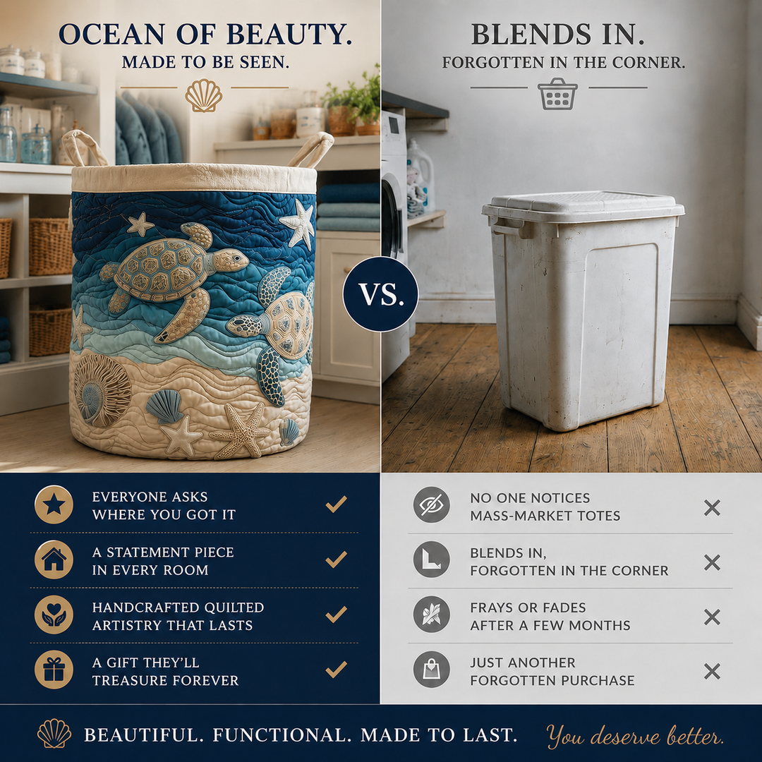 Shell Shine Laundry Basket