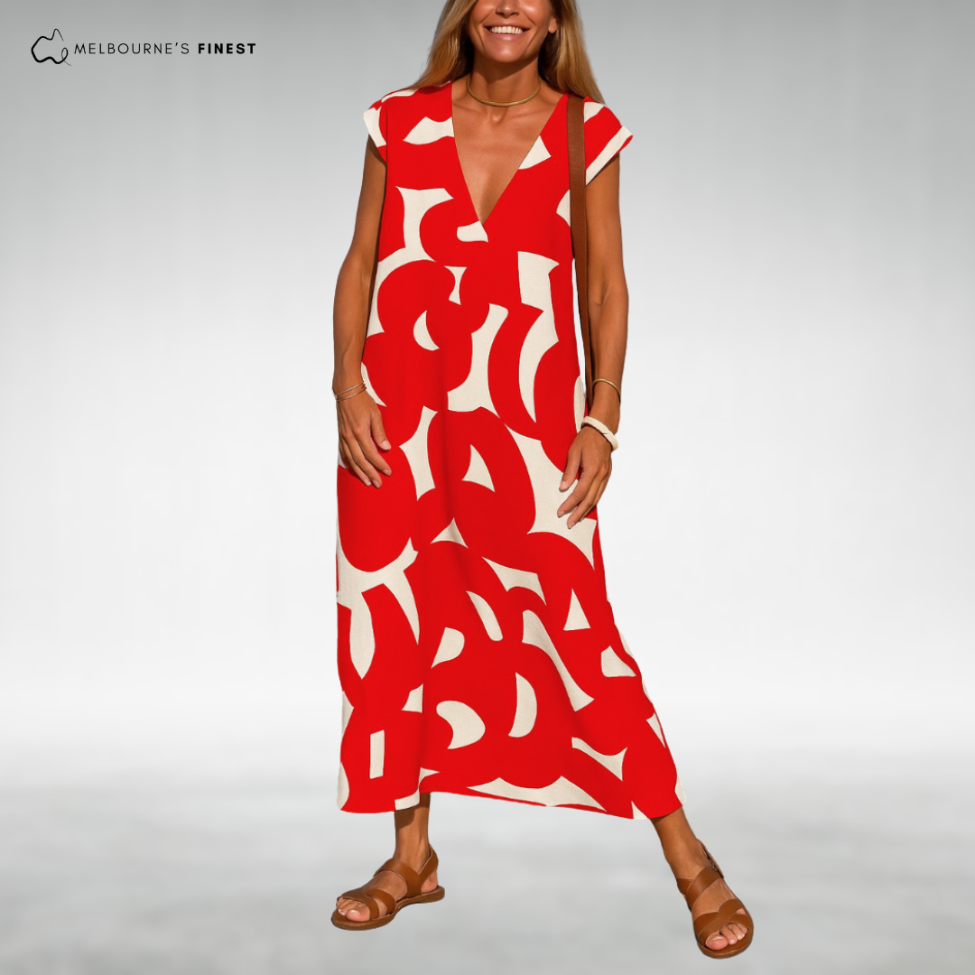 River™ V-Neck Maxi Dress
