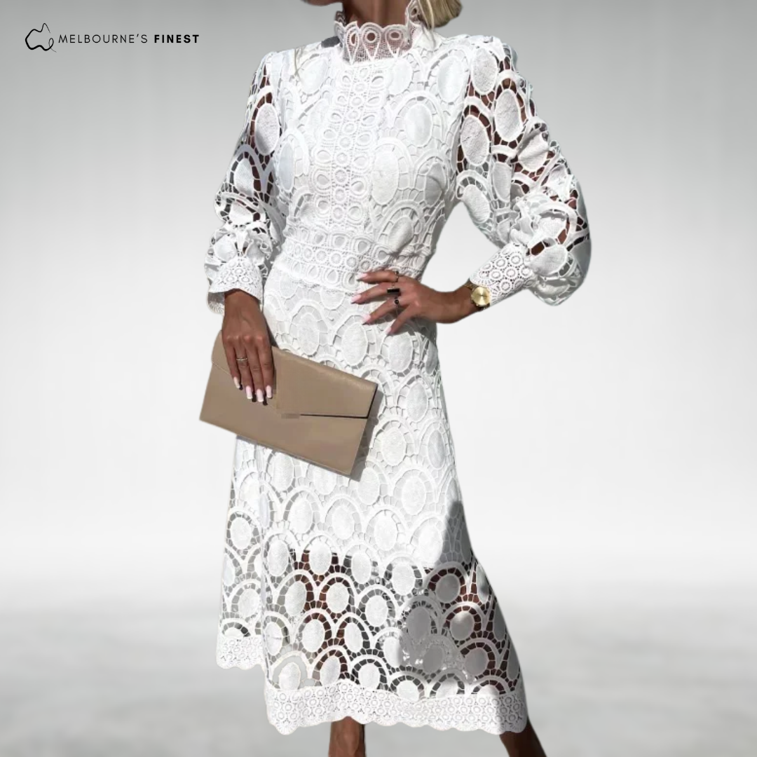 Regina™ Elegant Lace Maxi Dress