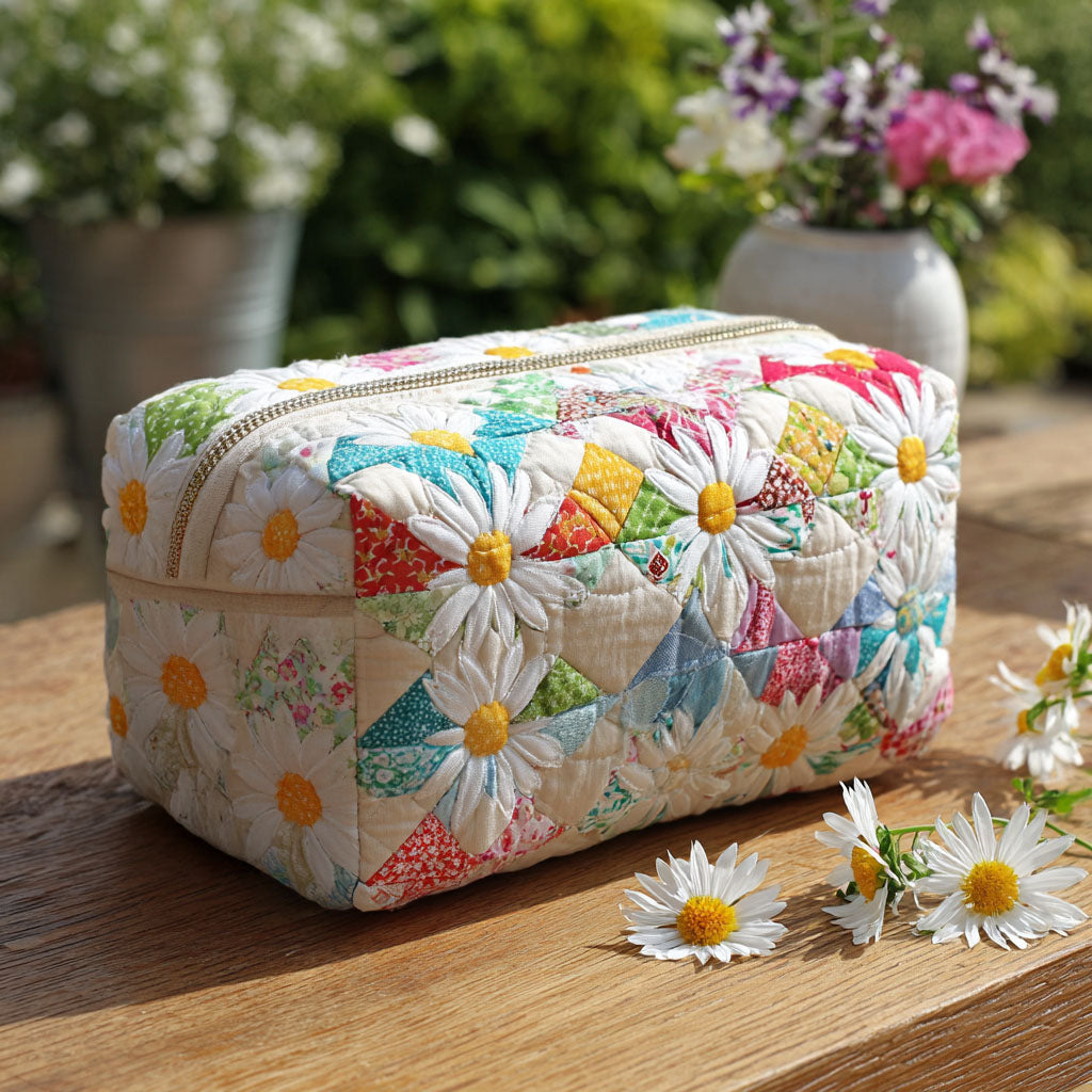 Bea | Gentle Meadow Quilted Cosmetic Bag