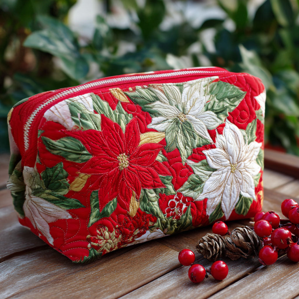 Xena | Luminous Petal Quilted Cosmetic Bag