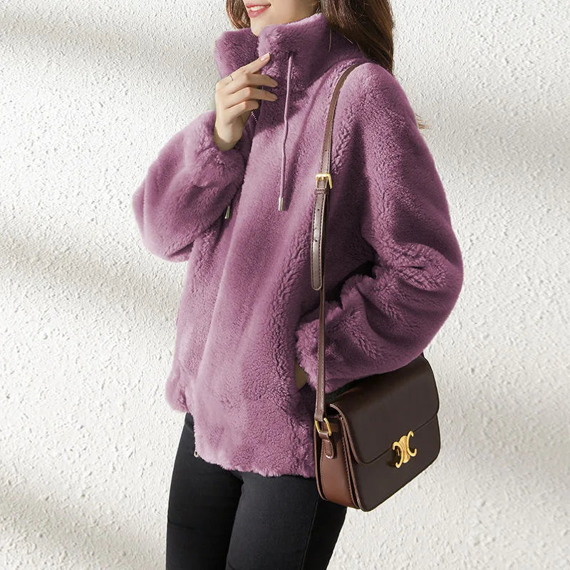 Mila | Plush Teddy Zip Jacket