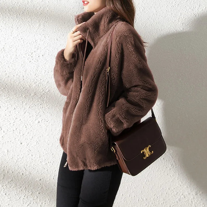 Mila | Plush Teddy Zip Jacket