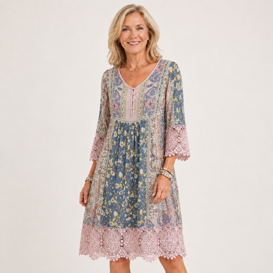 Genevieve™ | Vintage Lace Midi Dress