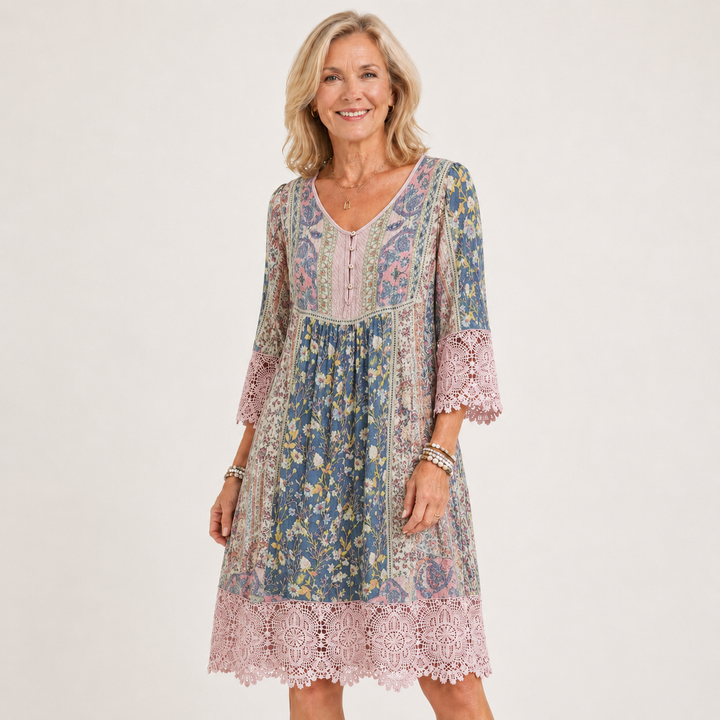 Genevieve™ | Vintage Lace Midi Dress