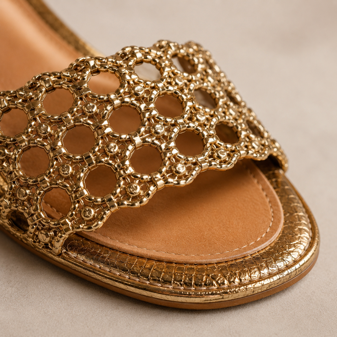 Aurora | Golden Sandals Summer Enchantment