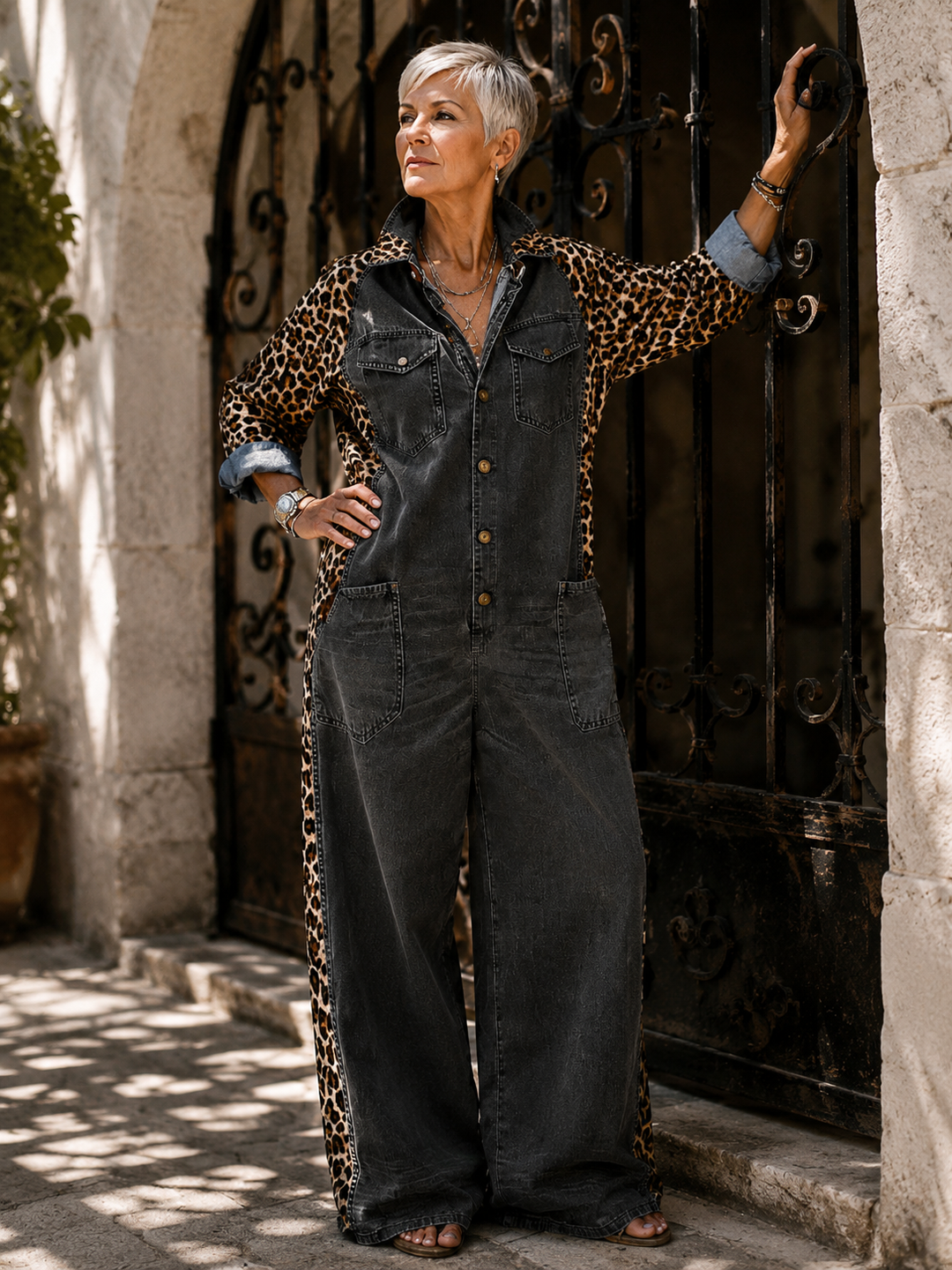 Amanda | Combinaison Effet Denim