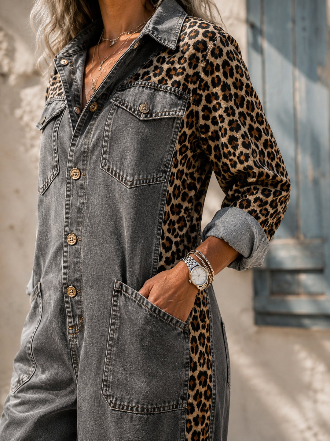 Amanda | Combinaison Effet Denim