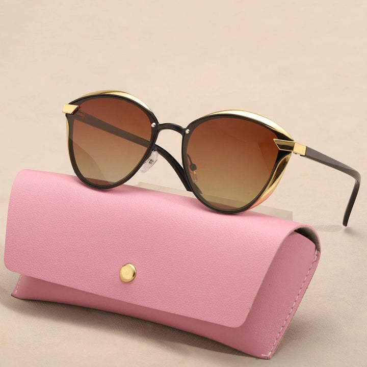 Runa | Polarised Cat-Eye Sunglasses with Case