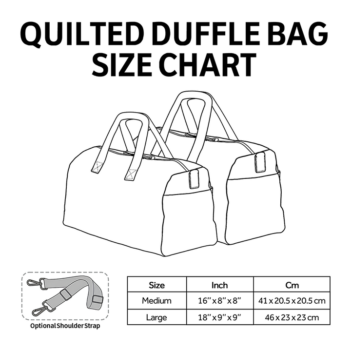 Royal Spaniel Quilted Duffle Bag